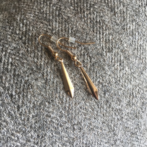 Long Gold Chain Blue Beaded Necklace Earring Set - Picture 3 of 3